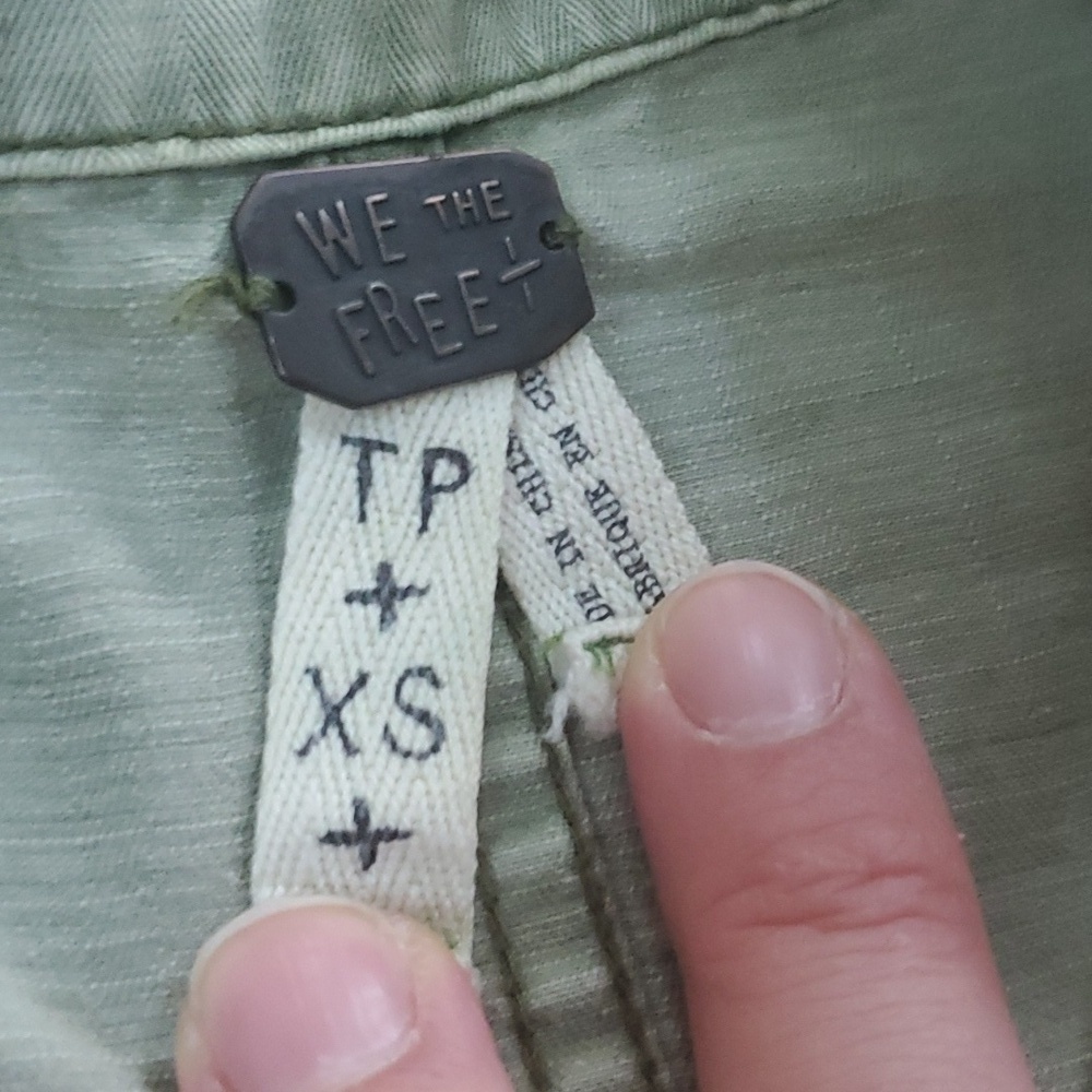 Free People Embellished Sergeant Ruffle Utility jacket - Picture 5 of 11
